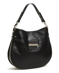 Milly Colby Leather Bucket Bag Black