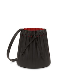 Mansur Gavriel Mini Pleated Leather Bucket Bag