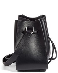 3.1 Phillip Lim Mini Soleil Leather Bucket Bag Black
