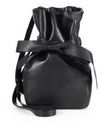 Jimmy Choo Nappa Leather Bow Bucket Bag