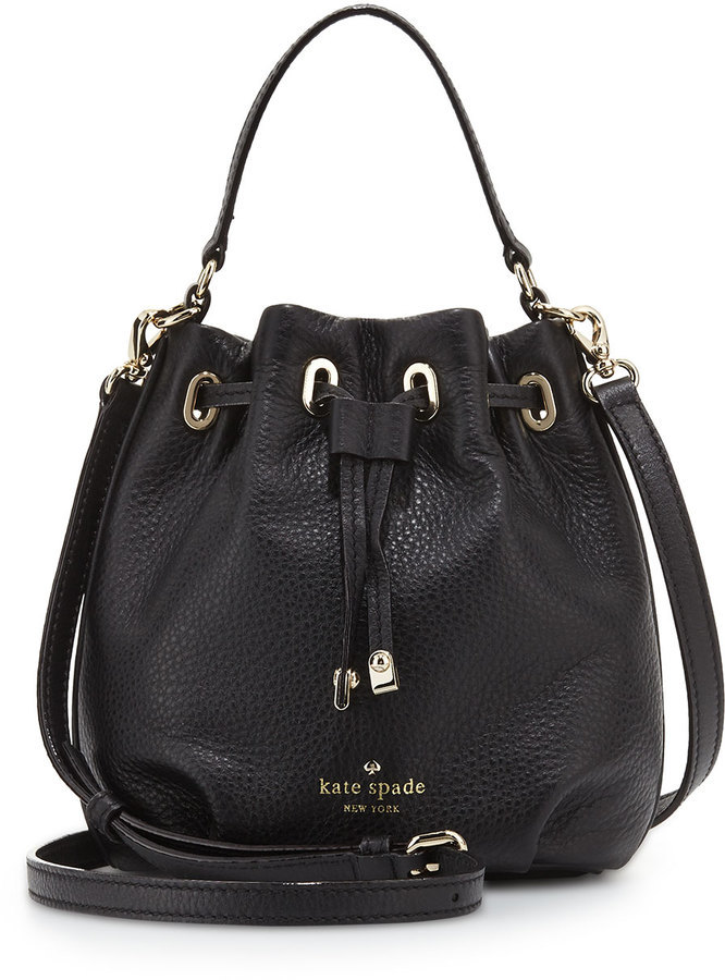 Kate Spade New York Cobble Hill Wyatt Mini Bucket Bag Black, $268 | Neiman  Marcus | Lookastic