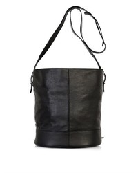 Balenciaga Papier Drop Leather Bucket Bag