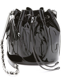 Moschino Patent Leather Bucket Bag