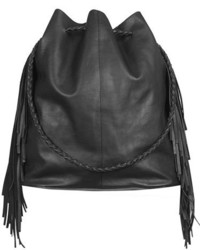 Topshop Phoenix Leather Bucket Bag