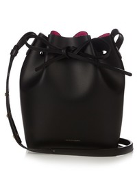 Mansur Gavriel Pink Lined Mini Leather Bucket Bag