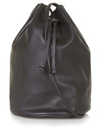 Topshop Pisces Leather Bucket Bag