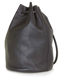 Topshop Pisces Leather Bucket Bag