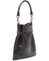 Quilted Leather Bucket Bag
