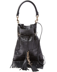 Quilted Leather Bucket Bag