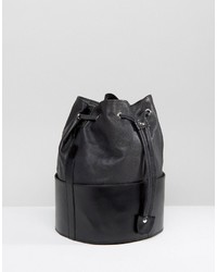 Park Lane Real Leather Bucket Bag