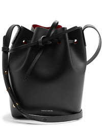 Mansur Gavriel Red Lined Mini Leather Bucket Bag
