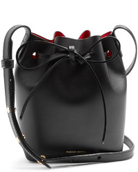 Mansur Gavriel Red Lined Mini Mini Leather Bucket Bag