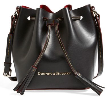 dooney and bourke black leather purse