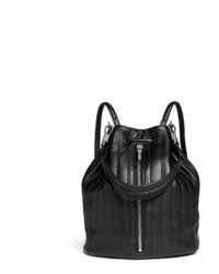 Nobrand Sling Quilted Leather Bucket Bag