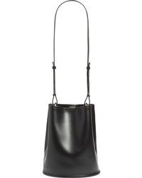 Creatures of Comfort Small Leather Bucket Bag Black