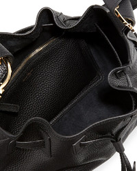 Salvatore Ferragamo Small Pebbled Leather Bucket Bag
