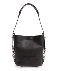 Rebecca Minkoff Small Utility Convertible Leather Bucket Bag