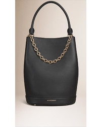 Burberry The Bucket Bag In Leather