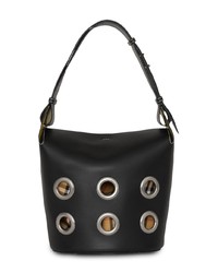 Burberry The Medium Bucket Bag In Grommeted Leather