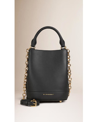 Burberry The Small Bucket Bag In Leather