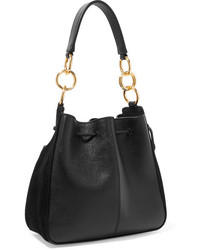 See by Chloe Tony Suede And Textured Leather Bucket Bag