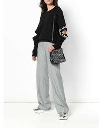 Karl Lagerfeld Tweed Bucket Bag