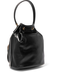 Prada Vela Small Leather Bucket Bag