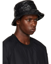 Juun.J Black Quilted Bucket Hat