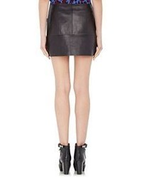 Acne Studios Leather Koby Miniskirt Black