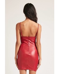 Forever 21 Faux Leather Cami Mini Dress