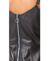 Veda Leather Slip Dress