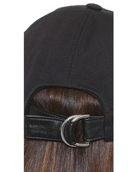 Hat Attack Canvas Leather Baseball Cap