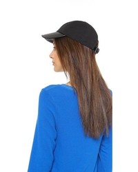 Hat Attack Canvas Leather Baseball Cap