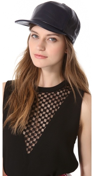 Cast Of Vices Leather Baseball Cap, $176 | shopbop.com | Lookastic