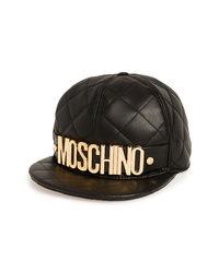 Moschino Quilted Leather Baseball Cap