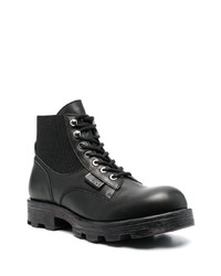 Diesel 40mm Leather Combat Boots