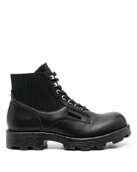 Diesel 40mm Leather Combat Boots