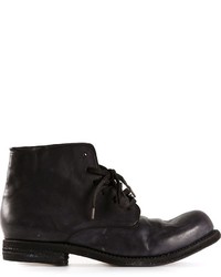 A Diciannoveventitre Distressed Lace Up Ankle Boots