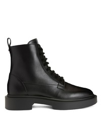 Giuseppe Zanotti Achille Leather Lace Up Boots