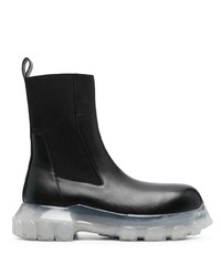 Rick Owens Beatle Bozo Leather Ankle Boots