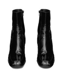 Saint Laurent Beau 75mm Patent Leather Boots