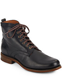 Frye Bennett Leather Lace Up Boots