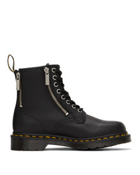Dr. Martens Black 1460 Nappa Zip Ankle Boots