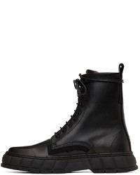 Viron Black Apple Leather 1992 Boots
