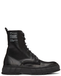 Viron Black Apple Leather 1992 Boots