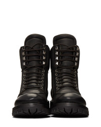 Rick Owens Black Army Hiking Boots