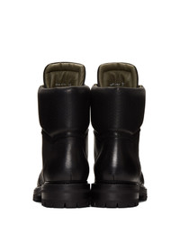 Rick Owens Black Army Hiking Boots