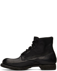 Guidi Black Army Lace Up Boots