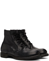 Guidi Black Army Lace Up Boots