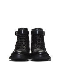 Saint Laurent Black Army Laced Boots